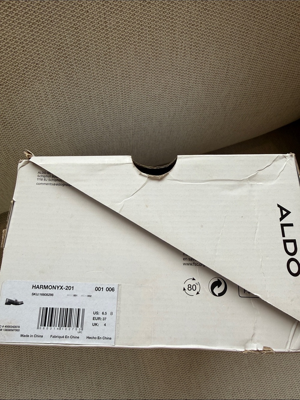Aldo brown loafers new in box size 6.5 - Picture 4 of 4
